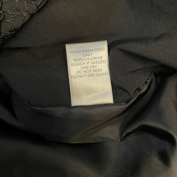 CHRISTOPHER & BANKS FAUX LEATHER JACKET LACE FULL ZIP SIZE M GOTH FEMININE BLACK - Picture 7 of 7